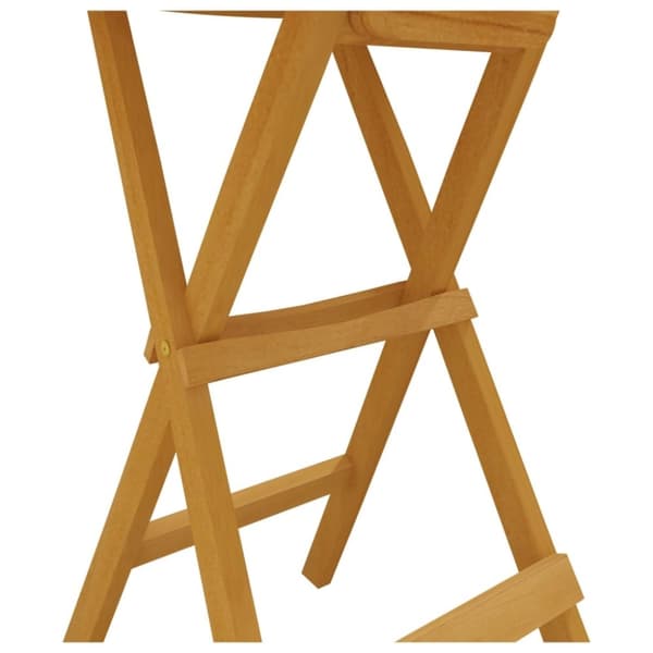 vidaXL Foldbart barsett 3 deler heltre teak