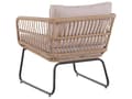 Miniatyrbilde 10 av 11: Hage Sofasett Beige Puter PE rotting Utendørs 4 Seter 2 Sofabord