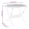 Miniatyrbilde 9 av 10: vidaXL Hagespisegruppe 5 deler heltre akasie