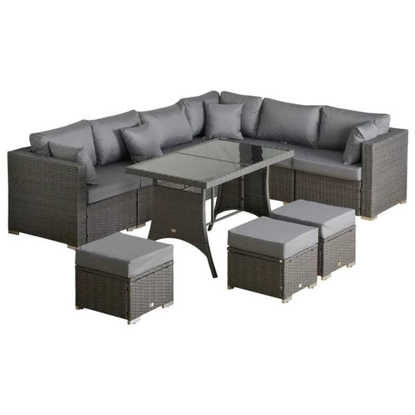 Rootz Sofa Set - Garden Furniture Set - Corner Sofa - Armless Sofa