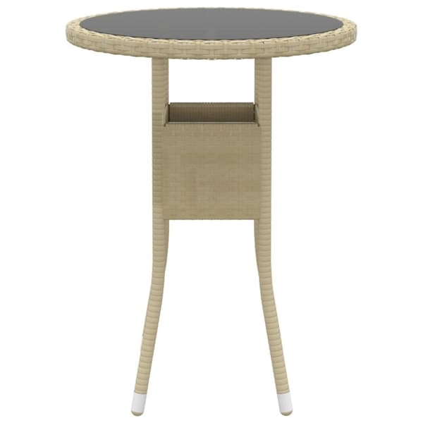 vidaXL Hagespisegruppe 3 deler polyrotting beige