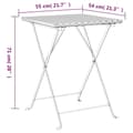 Miniatyrbillede 10 af 11: vidaXL foldbart bistrosæt 3 dele polyrattan brun