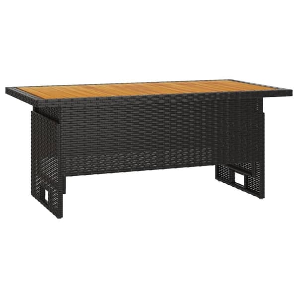 vidaXL loungesæt til haven 2 dele med hynder polyrattan sort