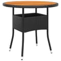 Miniatyrbillede 6 af 9: vidaXL bistrosæt til haven 3 dele polyrattan sort