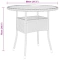 Miniatyrbillede 9 af 9: vidaXL bistrosæt til haven 3 dele polyrattan sort