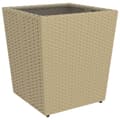 Miniatyrbilde 8 av 11: vidaXL Hagebistrosett 5 deler polyrotting og herdet glass beige