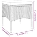 Miniatyrbilde 11 av 11: vidaXL Hagebistrosett 5 deler polyrotting og herdet glass beige