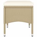 Miniatyrbilde 7 av 11: vidaXL Hagespisegruppe 5 deler polyrotting beige