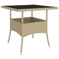 Miniatyrbilde 8 av 11: vidaXL Hagespisegruppe 5 deler polyrotting beige