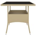 Miniatyrbilde 9 av 11: vidaXL Hagespisegruppe 5 deler polyrotting beige