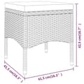Miniatyrbilde 11 av 11: vidaXL Hagespisegruppe 5 deler polyrotting beige