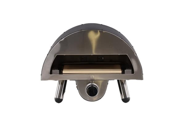 Sentosa pizzaugn utomhus för gas svart.