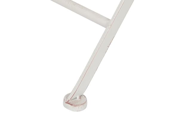 Have Bistro Sæt Hvid Metal Distressed Effect 3 Stykke Bord og Stole