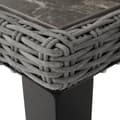 Miniatyrbillede 4 af 5: Polyrattan bord Tarent 93,5x93,5x75cm - grå