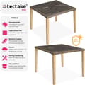 Miniatyrbillede 2 af 5: Polyrattan bord Tarent 93,5x93,5x75cm - natur