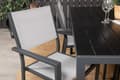 Miniatyrbilde 4 av 4: Break hagesett bord 150x90cm, 4 stoler Copacabana, svart,grå.