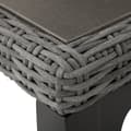 Miniatyrbillede 3 af 6: Polyrattan barbord Lovas 161x64,5x99,5cm - grå