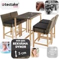 Miniatyrbild 3 av 11: Rotting barbord Kutina med 4 stolar Latina - natur