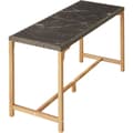 Miniatyrbillede 5 af 11: Polyrattan barbord Lovas med 4 stole Latinan - natur