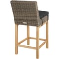 Miniatyrbillede 8 af 11: Polyrattan barbord Lovas med 4 stole Latinan - natur