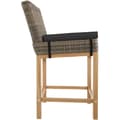 Miniatyrbillede 9 af 11: Polyrattan barbord Lovas med 4 stole Latinan - natur
