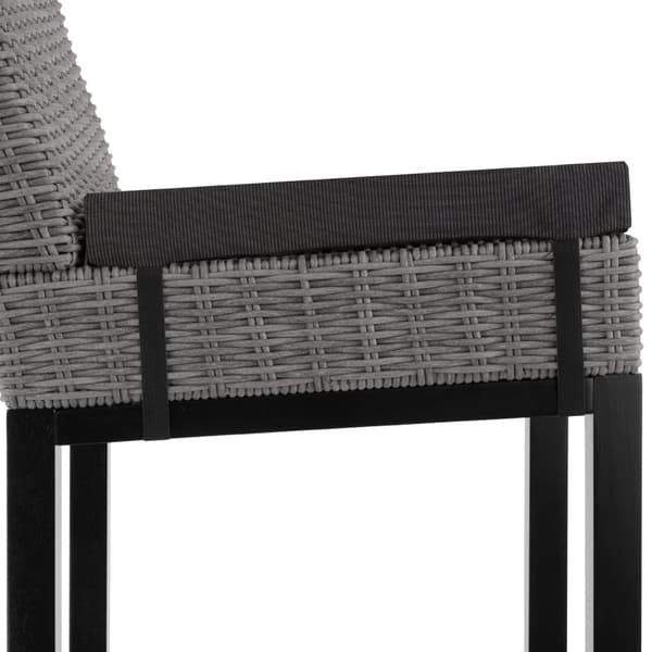 Polyrattan barbord Kutina med 2 stole Latinan - grå