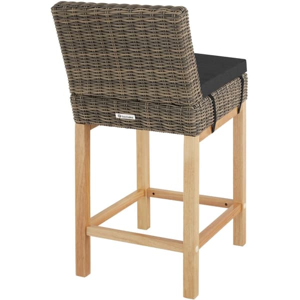 Polyrattan barbord Kutina med 2 stole Latinan - natur