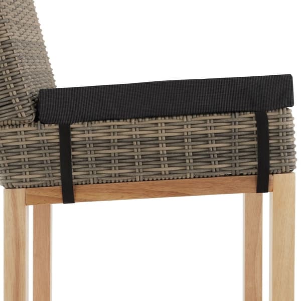 Polyrattan barbord Kutina med 2 stole Latinan - natur