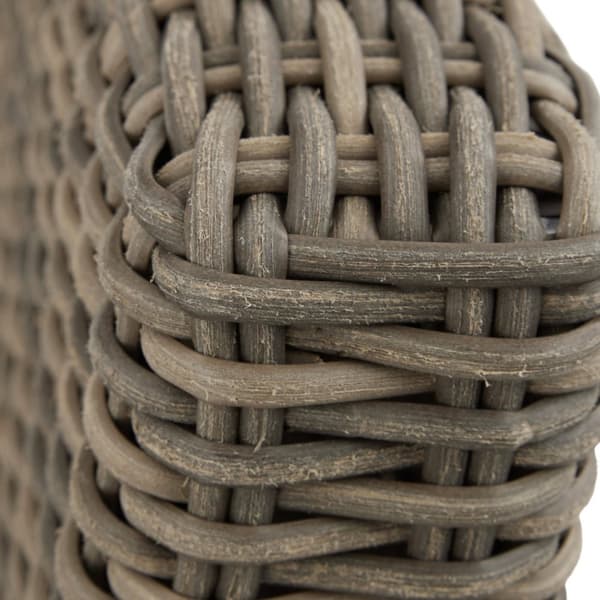 Polyrattan barbord Kutina med 2 stole Latinan - natur