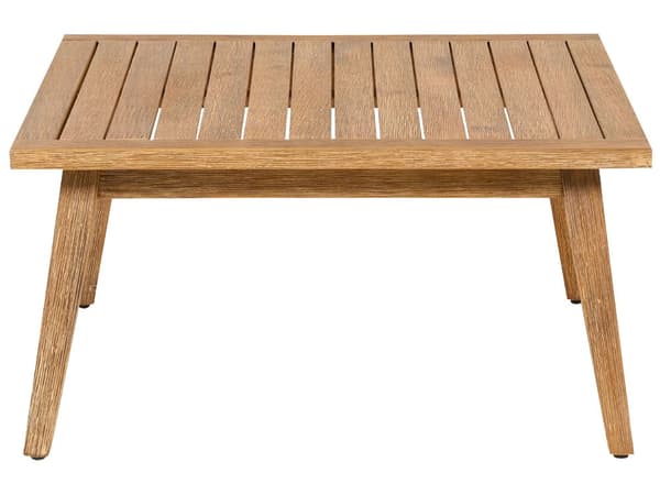 Trädgårdsgrupp Beige Rep Hörnsoffa Träbord Utomhus Modern Altan