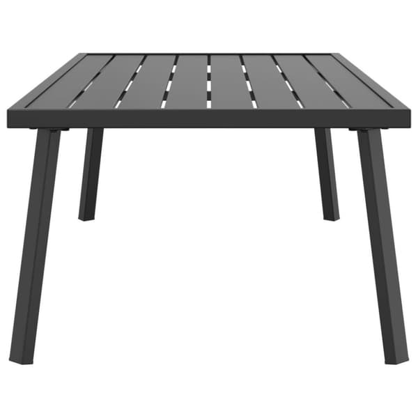vidaXL havebord 110x55x35 cm stål antracitgrå