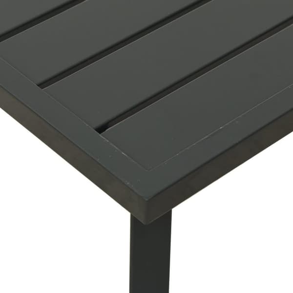 vidaXL havebord 110x55x35 cm stål antracitgrå