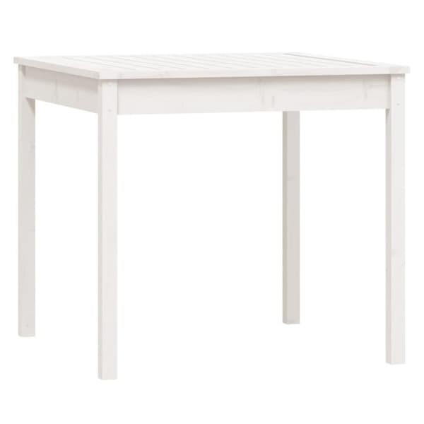 vidaXL Hagespisestue 5 deler hvit heltre furu