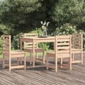 Miniatyrbilde 2 av 9: vidaXL Utendørs spisestue 5 deler heltre furu