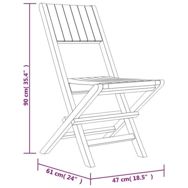 vidaXL Hagespisegruppe 5 deler heltre teak