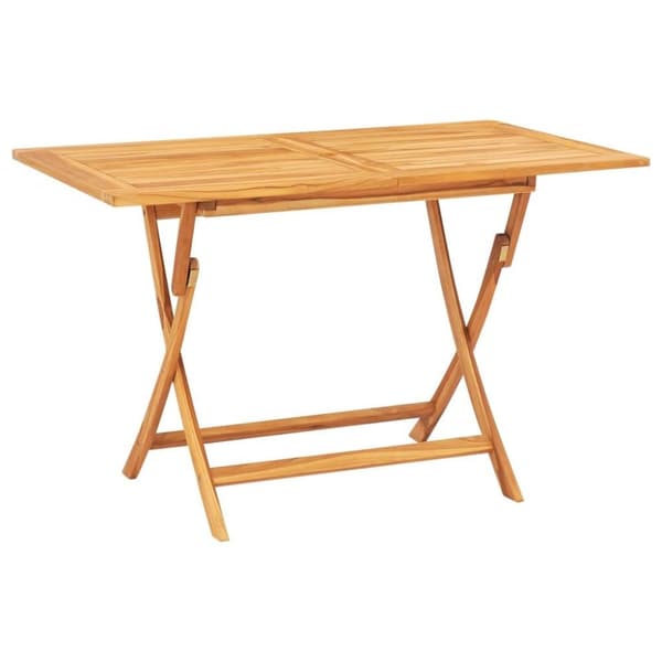 vidaXL Utendørs spisestue 7 deler heltre teak