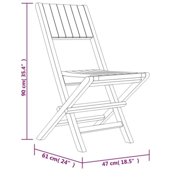 vidaXL Hagespisegruppe 5 deler heltre teak