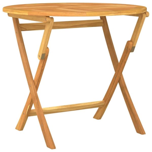 vidaXL Hagespisegruppe 5 deler heltre teak