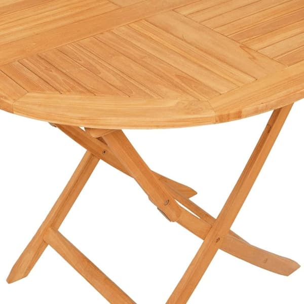 vidaXL Hagespisegruppe 5 deler heltre teak