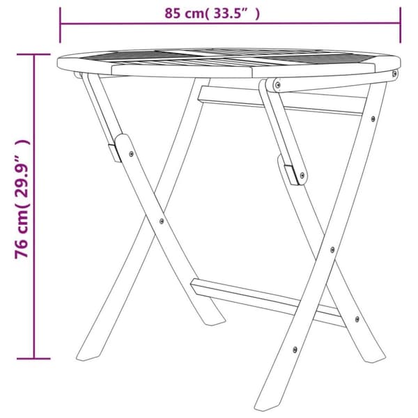 vidaXL Hagespisegruppe 5 deler heltre teak