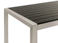 Miniatyrbillede 10 af 11: Havemøbelsæt Sort Plast Sølv Aluminium 6 Personers Havebord med Stole Nonwood Vedligeholdelsesfri Stabelstole Havemøbler til Terrasse og Haven