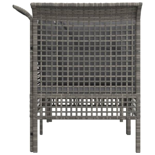 vidaXL hjørnemoduler til havesofa 2 stk. med hynder polyrattan grå
