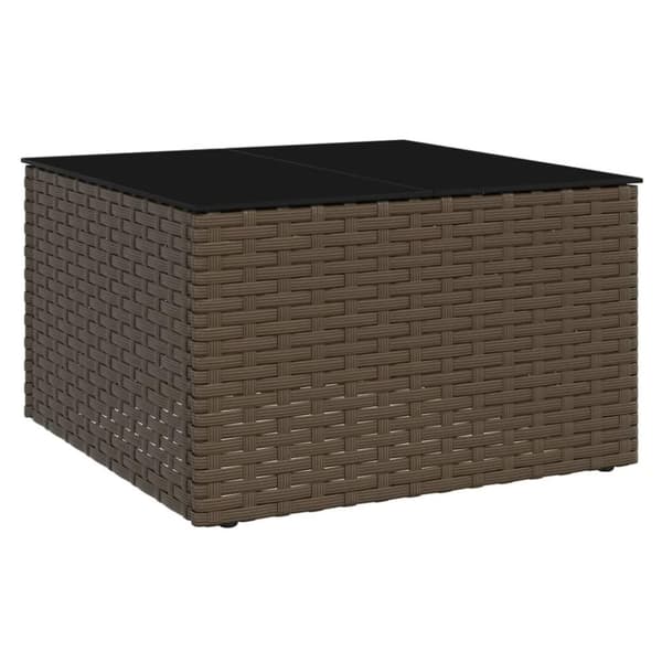 vidaXL loungesæt til haven 2 dele med hynder polyrattan brun