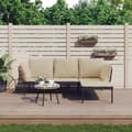 Miniatyrbillede 2 af 11: vidaXL loungesæt til haven 3 dele med beige hynder polyrattan