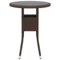 Miniatyrbilde 6 av 8: vidaXL Hagebistrosett 3 deler polyrotting og herdet glass brun