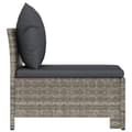 Miniatyrbillede 6 af 10: vidaXL midtermodul til havesofa med hynde polyrattan grå
