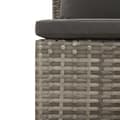 Miniatyrbillede 8 af 10: vidaXL midtermodul til havesofa med hynde polyrattan grå