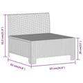 Miniatyrbillede 9 af 10: vidaXL midtermodul til havesofa med hynde polyrattan grå