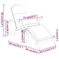 Miniatyrbillede 6 af 8: vidaXL Adirondack-loungesæt til haven 3 dele massivt akacietræ