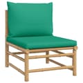 Miniatyrbild 5 av 9: vidaXL Loungegrupp 5 delar gröna dynor bambu